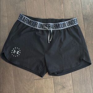 Under Armour Black Athletic Shorts Lightweight Elastic Waistband XS
